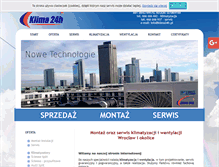 Tablet Screenshot of klima24h.pl